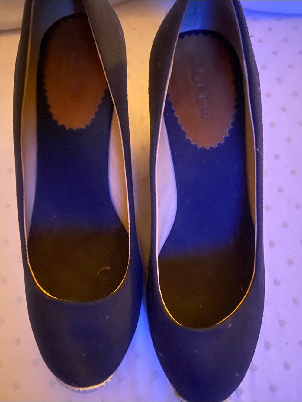 J. Crew Black Espadrille Wedge Flats - Picture 3 of 8